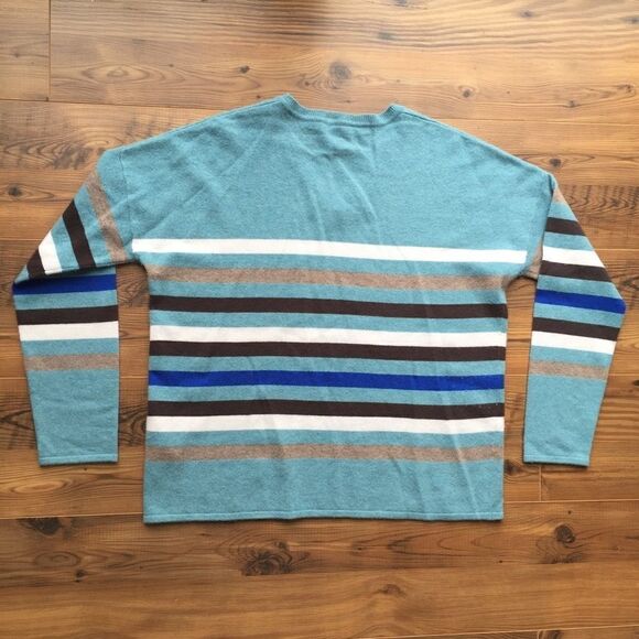 Basler women's wool striped sweater L Nordstrom - Picture 3 of 6